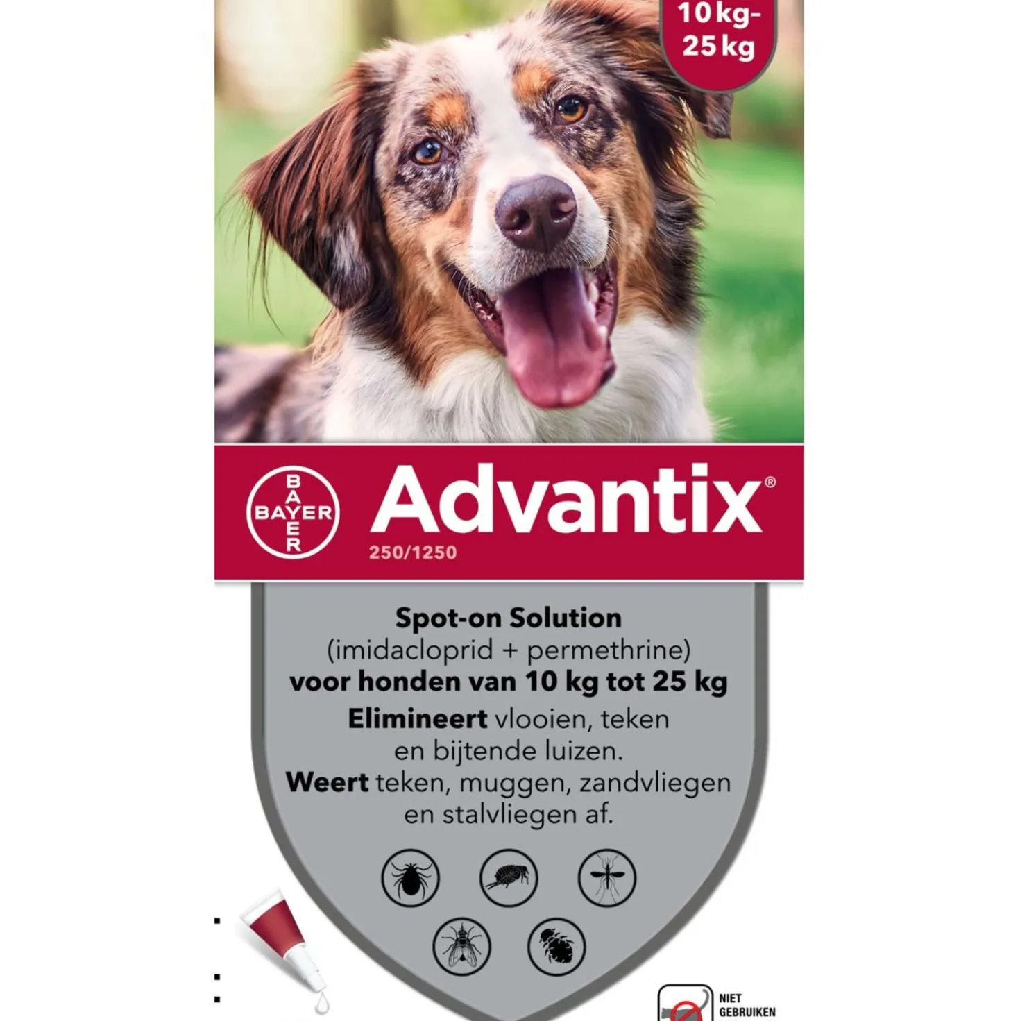 Advantix 250/1250 Spot-On Hond 10-25kg