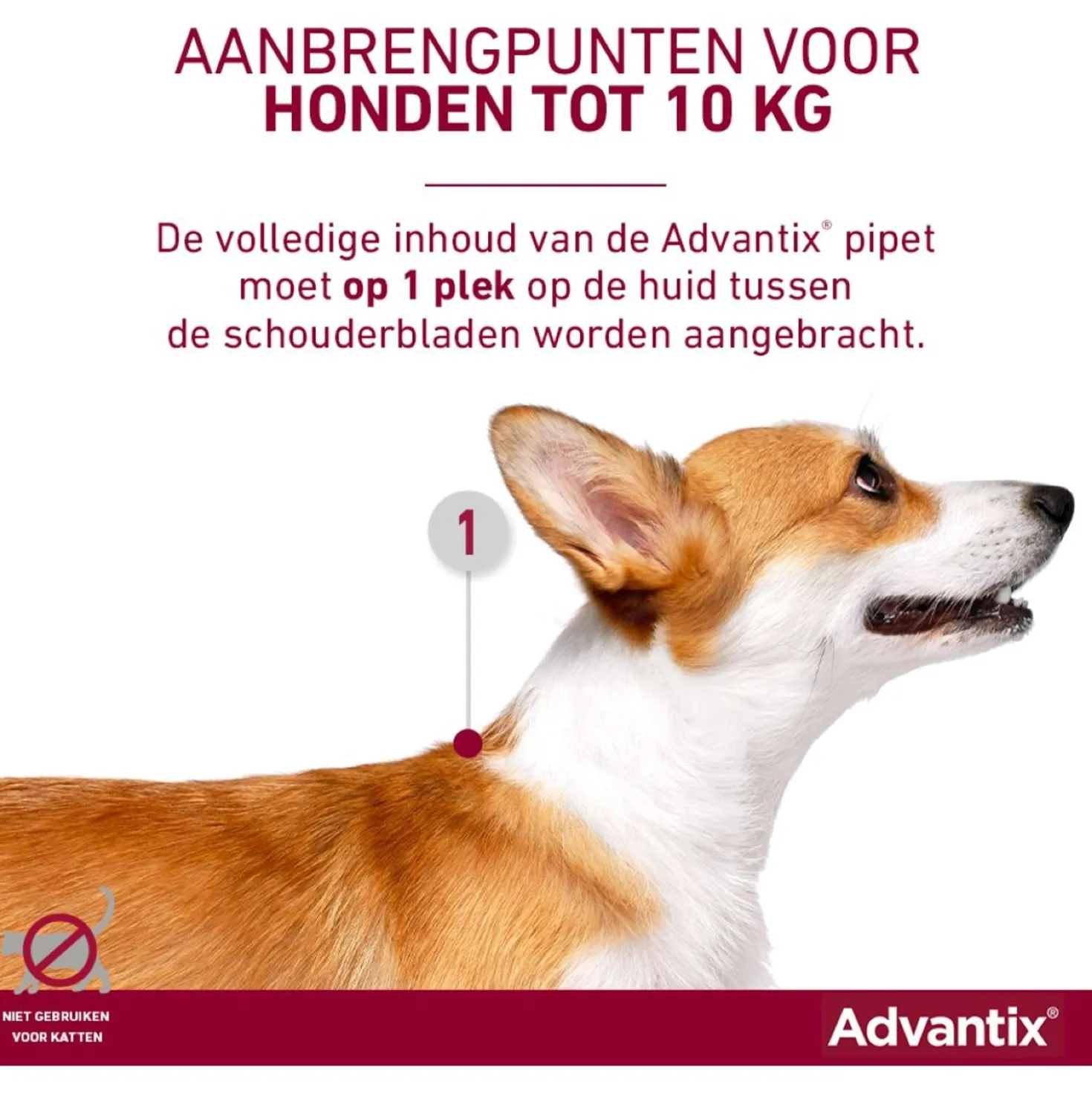 Advantix 100/500 Spot-On Hond 4-10kg