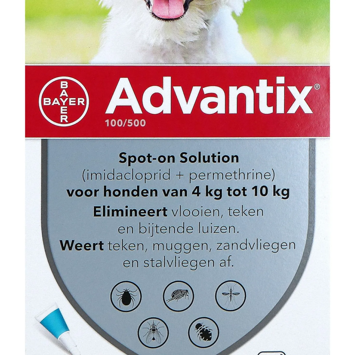 Advantix 100/500 Spot-On Hond 4-10kg