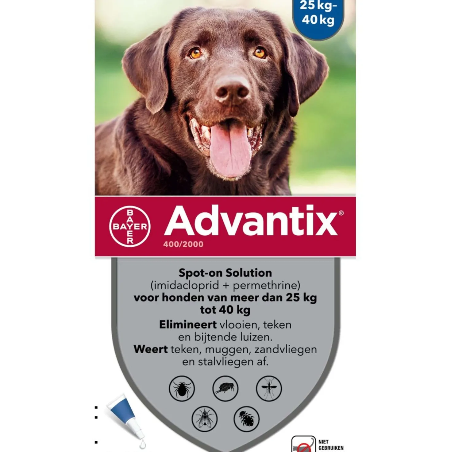 Advantix 400/2000 Spot-On Hond 25-40kg