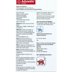Advantix 400/2000 Spot-On Hond 25-40kg