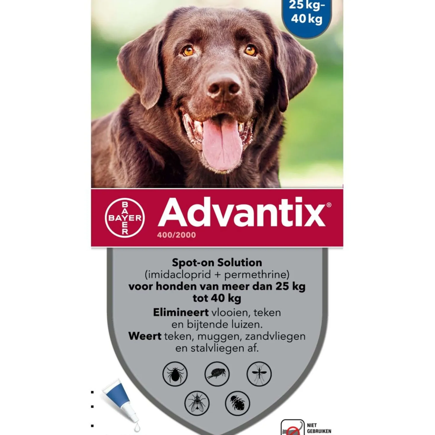 Advantix 400/2000 Spot-On Hond 25-40kg