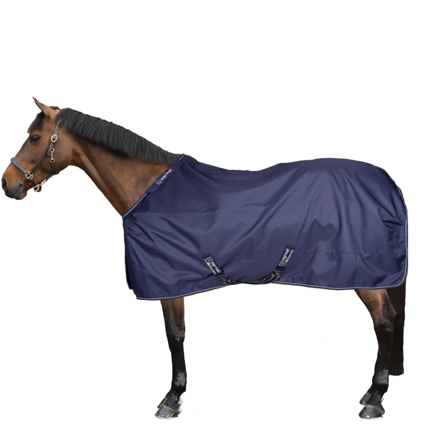 Agradi by Bucas Turnout Rug 0g Navy/Zilver