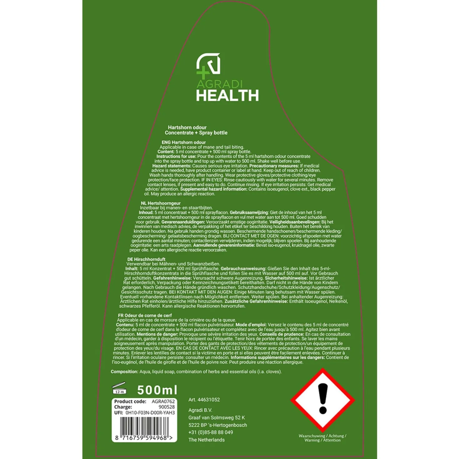 Agradi Health Hertshoorn Spray