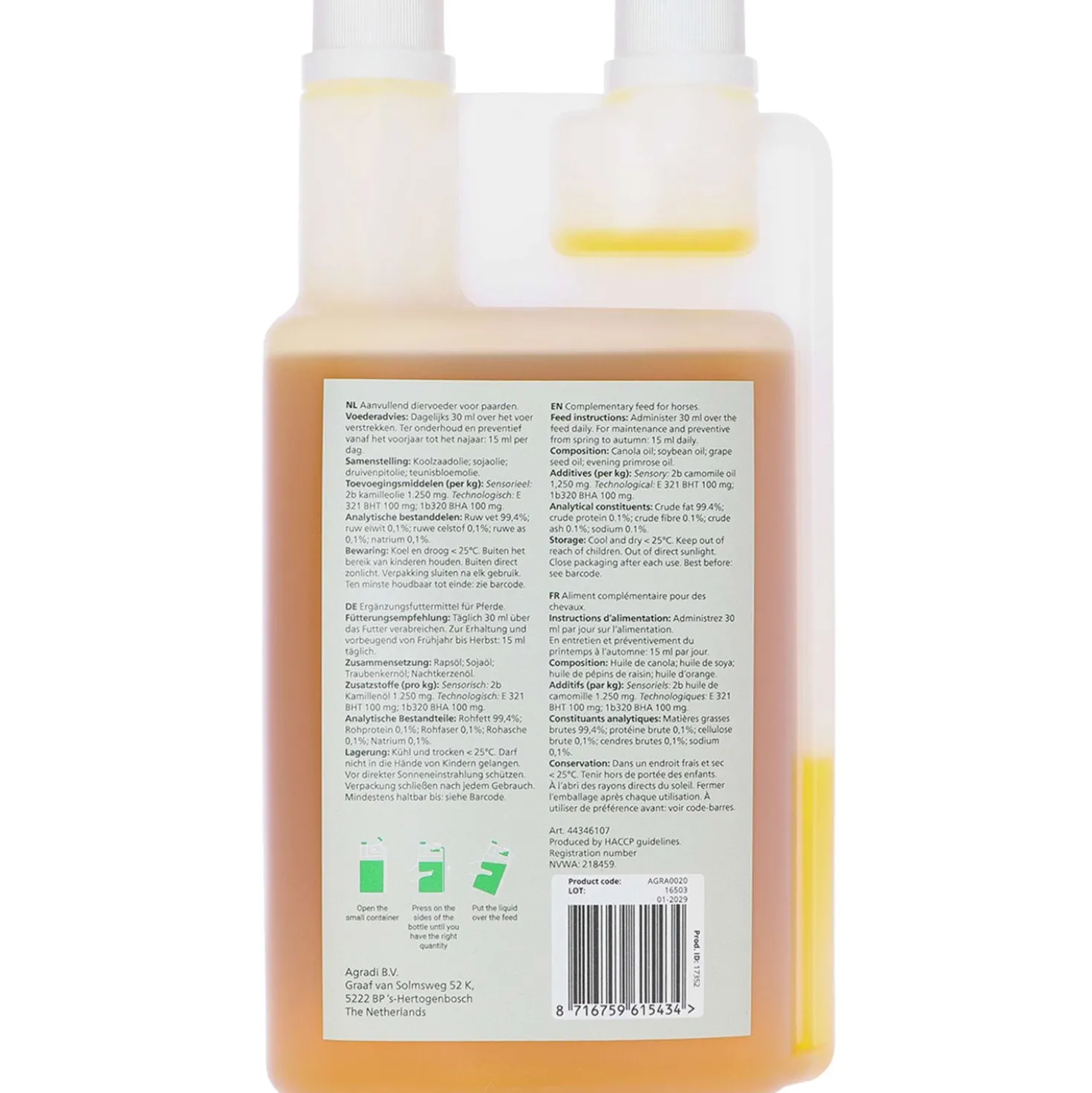 Agradi Health Skin Support Feed Oil