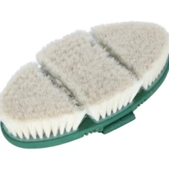 Agradi Horse Glansborstel Flex Geitenhaar Fir Green