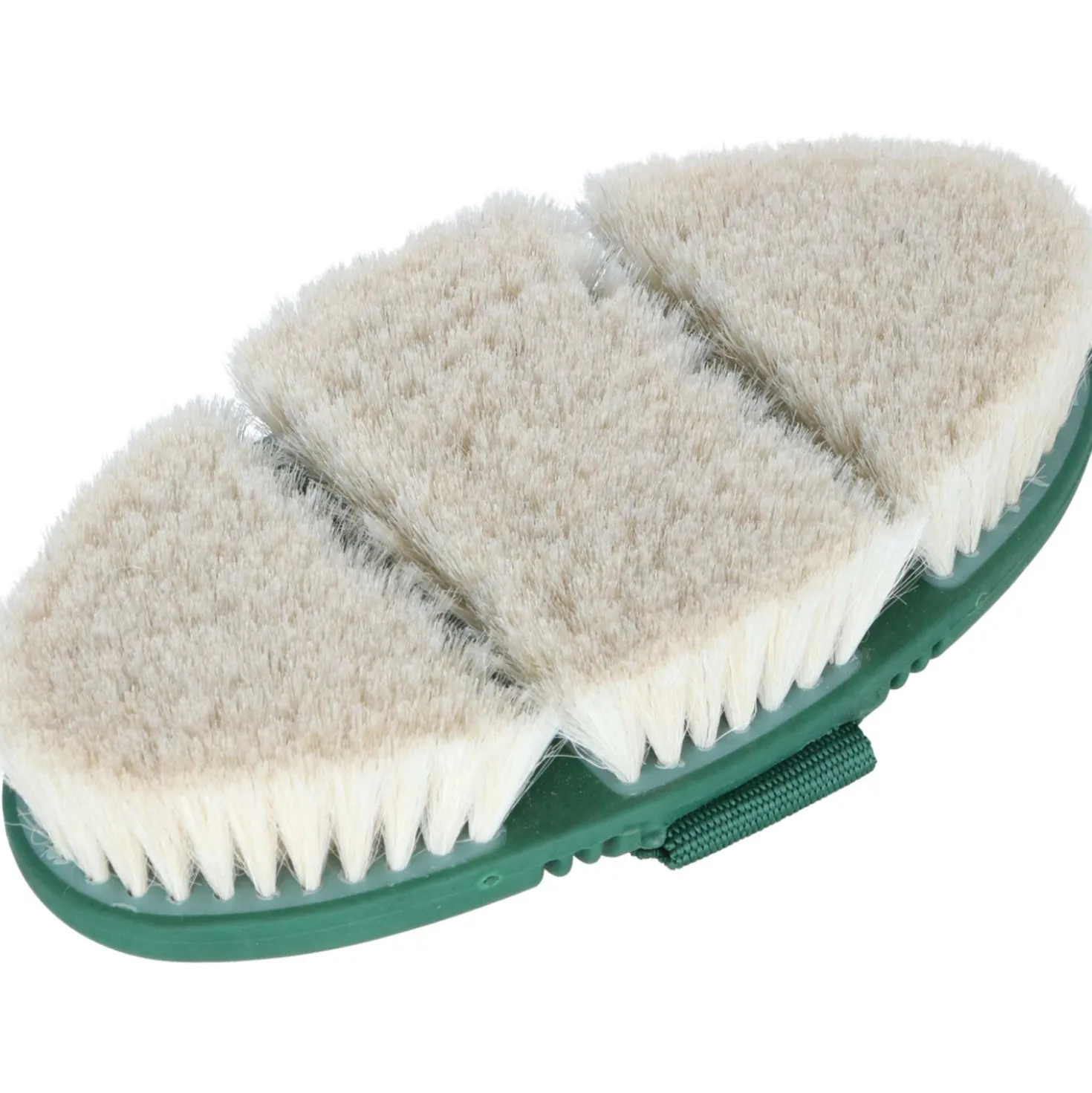 Agradi Horse Glansborstel Flex Geitenhaar Fir Green