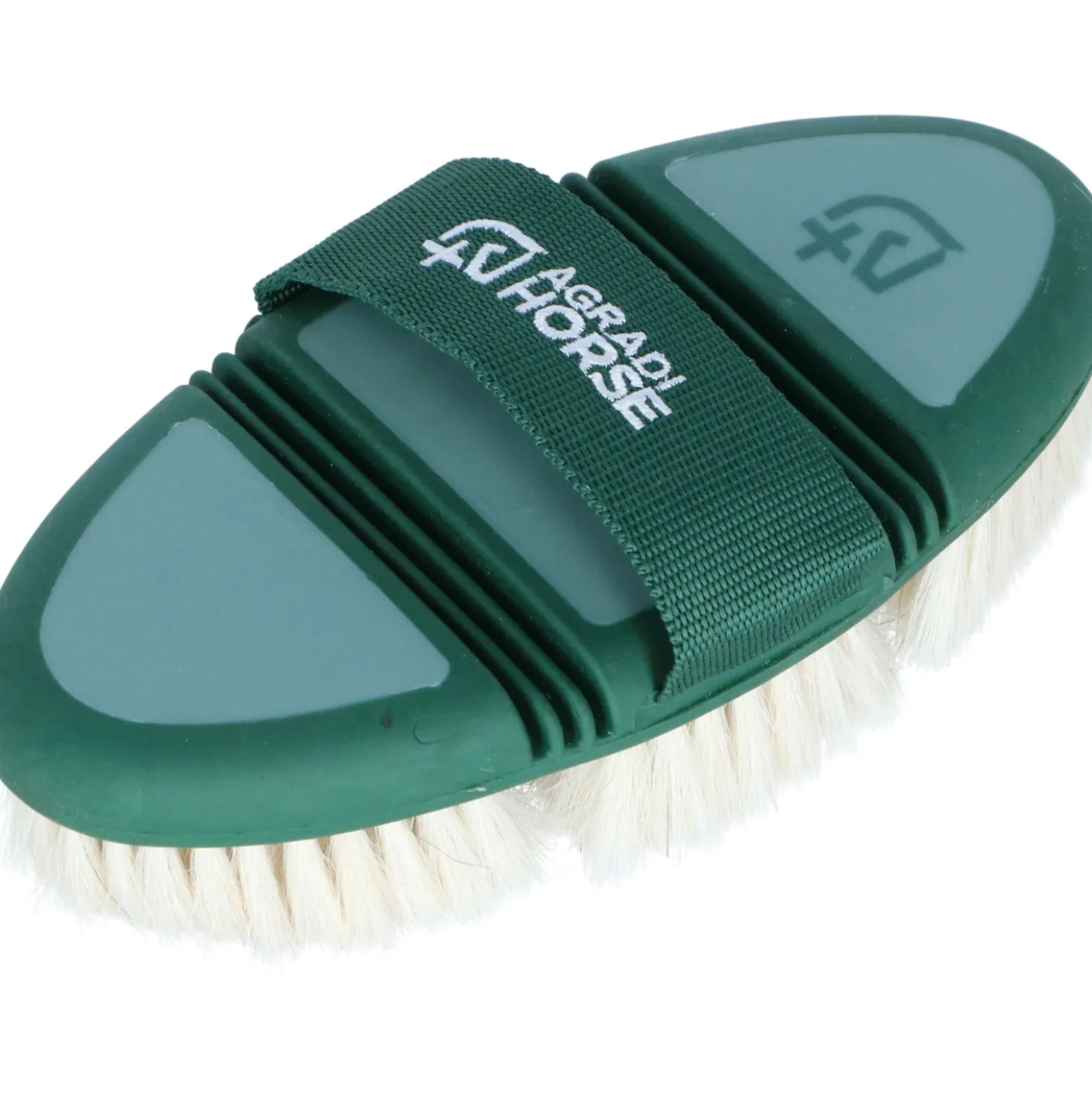 Agradi Horse Glansborstel Flex Geitenhaar Fir Green