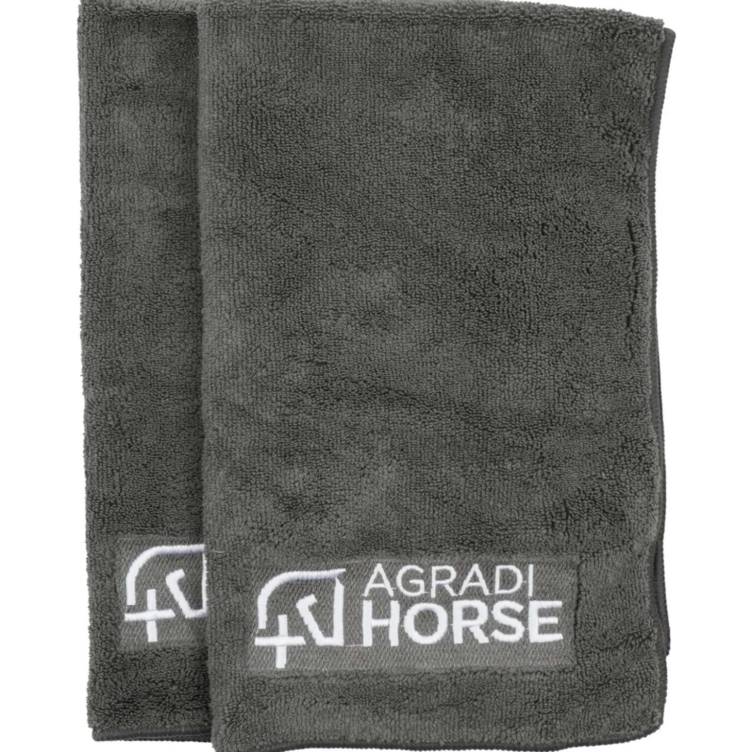 Agradi Horse Handdoekje Microfibre per Paar Grijs