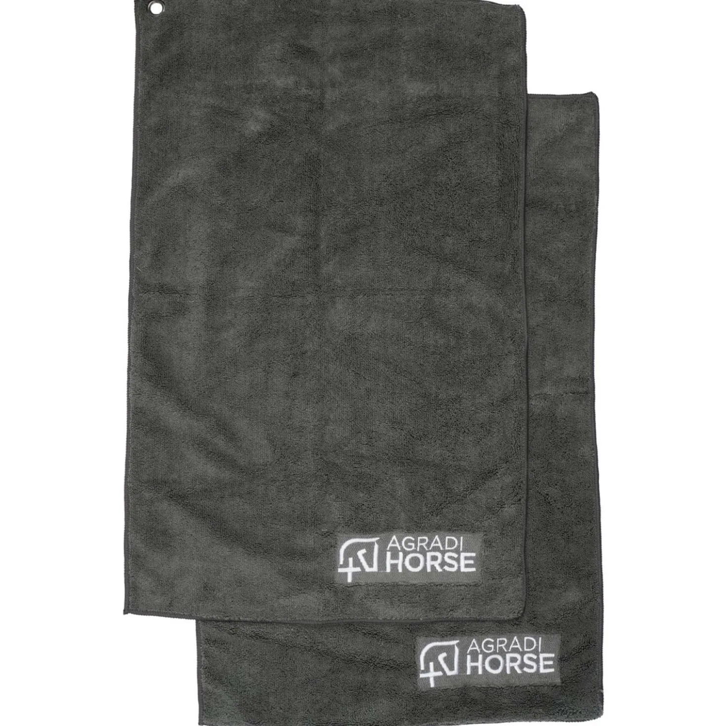 Agradi Horse Handdoekje Microfibre per Paar Grijs