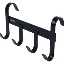 Agradi Horse Hoofdstelhanger met 4 Haken Zwart
