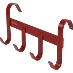 Agradi Horse Hoofdstelhanger met 4 Haken Rood