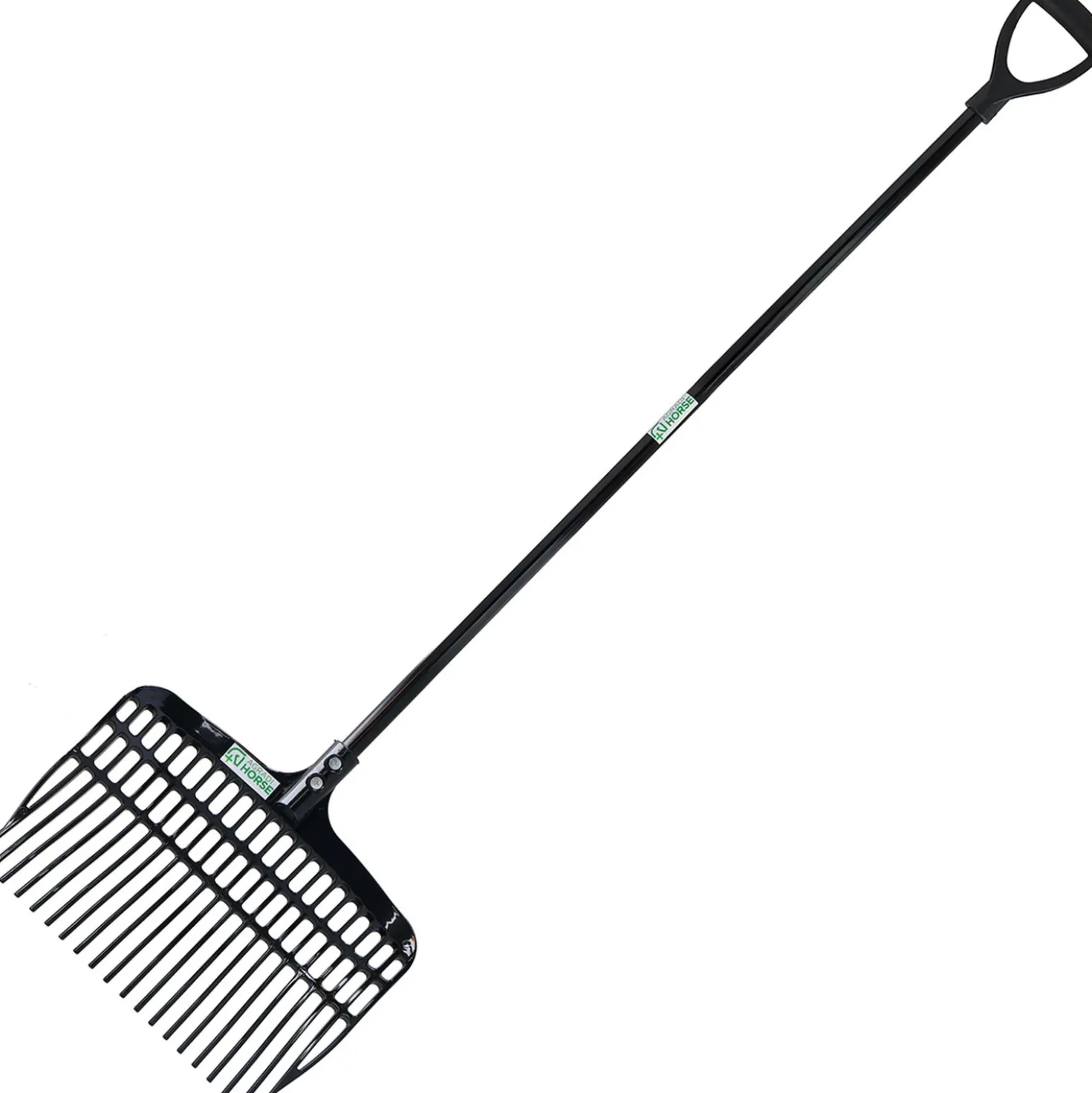 Agradi Horse Metalen Steel D-Grip Zwart