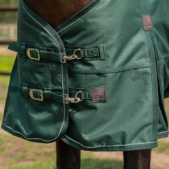 Agradi Horse Outdoordeken 1200D 0gr Reflecterende Bies Groen