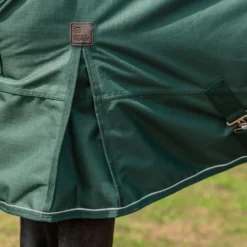 Agradi Horse Outdoordeken 1200D 0gr Reflecterende Bies Groen