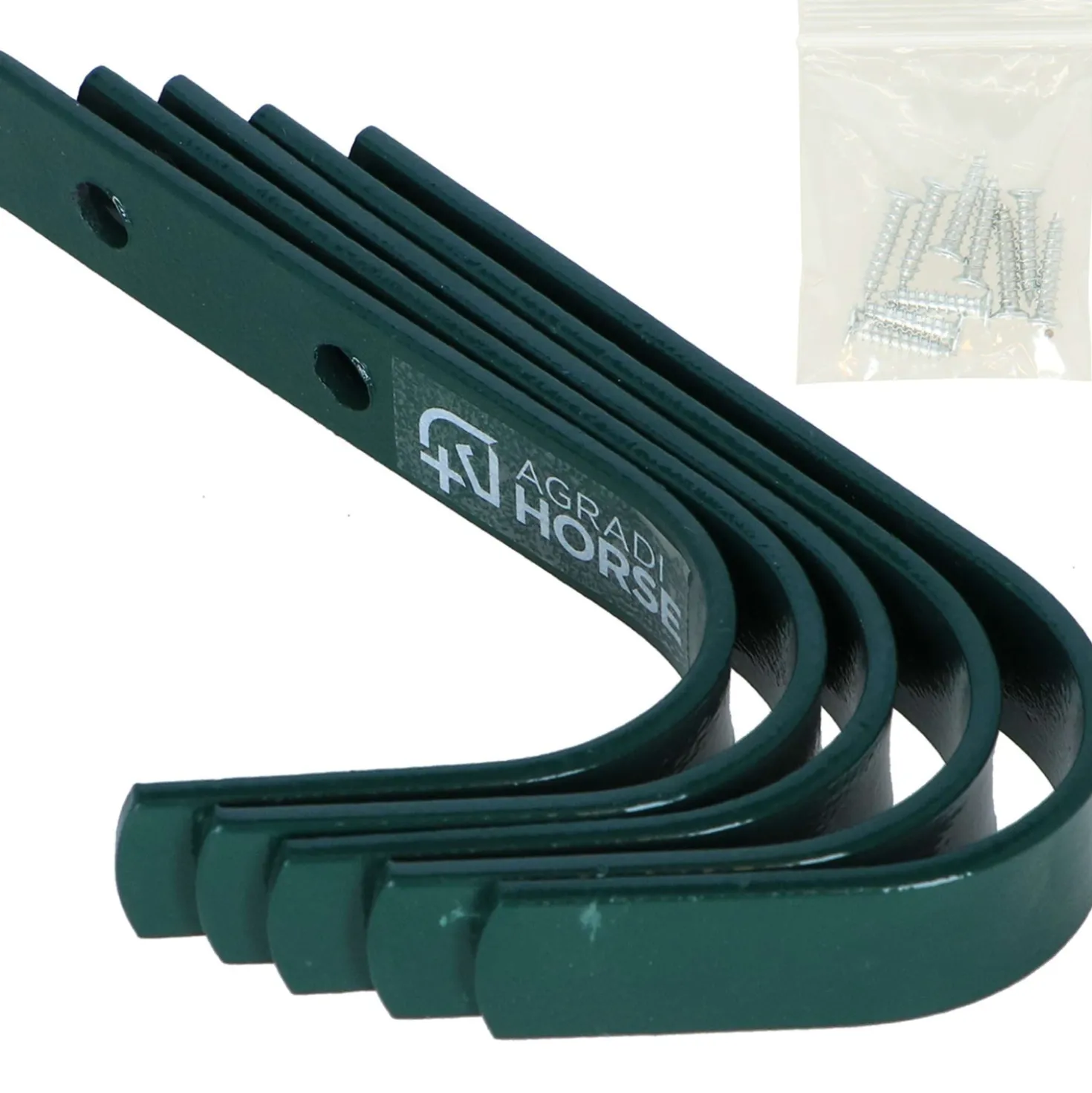 Agradi Horse Stalhaken 5 Stuks Groen