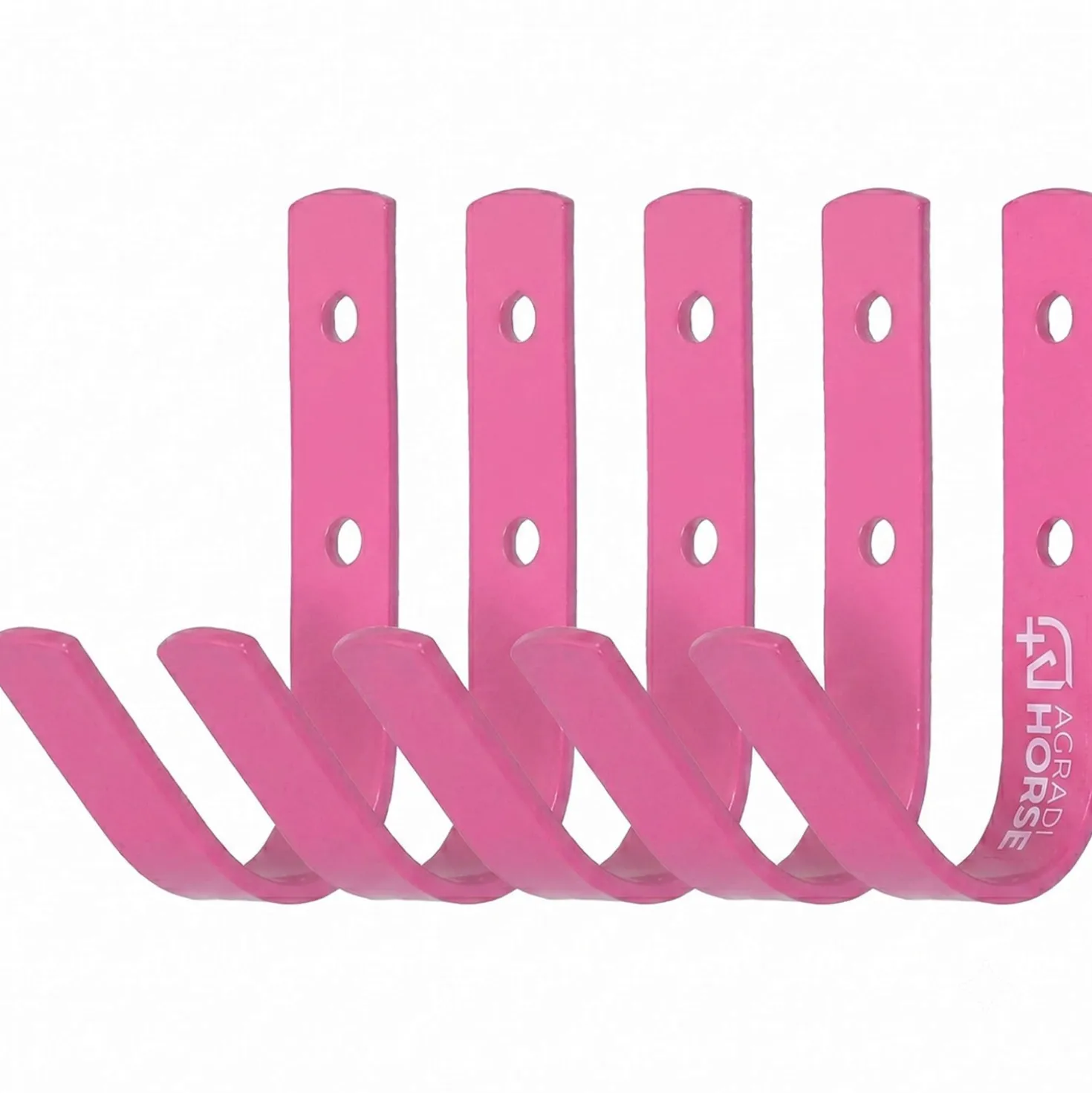 Agradi Horse Stalhaken 5 Stuks Roze