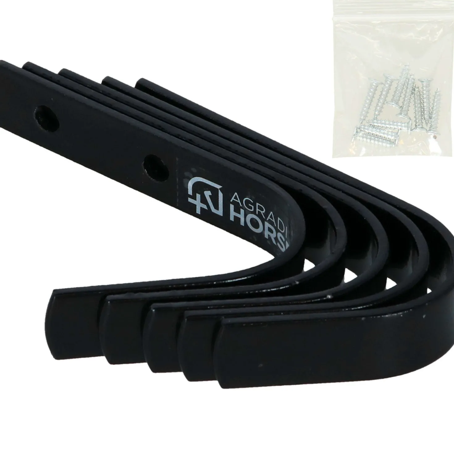 Agradi Horse Stalhaken 5 Stuks Zwart