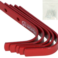 Agradi Horse Stalhaken 5 Stuks Rood