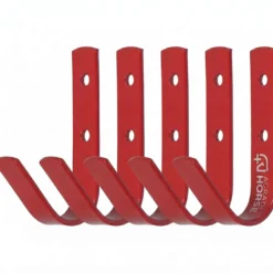 Agradi Horse Stalhaken 5 Stuks Rood