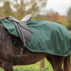 Agradi Horse Uitrijdeken 1200D Reflecterende Bies Groen