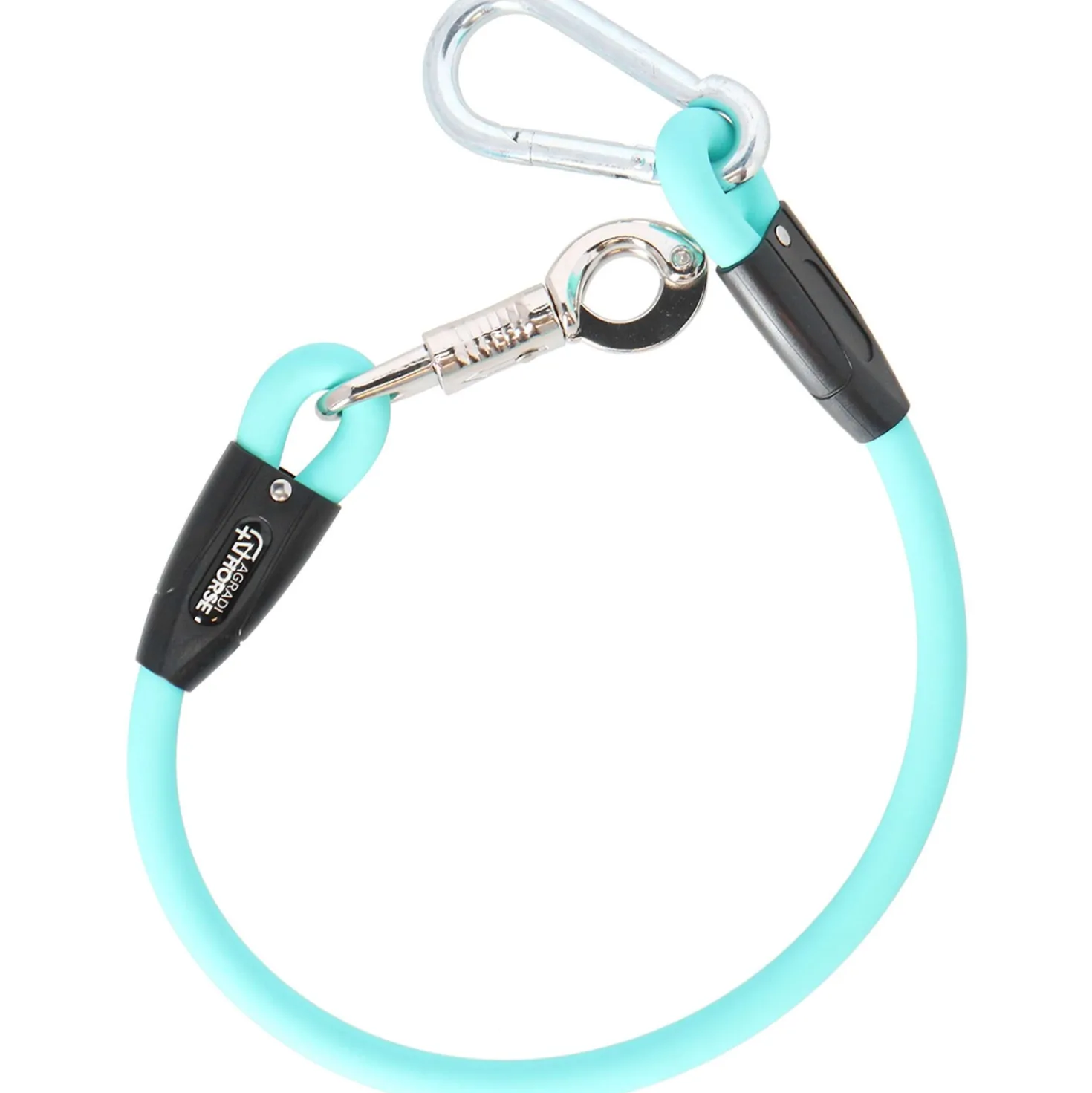 Agradi Horse Vastzetlijn Silicone Aqua