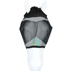 Agradi Horse Vliegenmasker Fine Mesh met Ooruitsparing Zwart