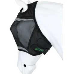 Agradi Horse Vliegenmasker Fine Mesh met Ooruitsparing Zwart