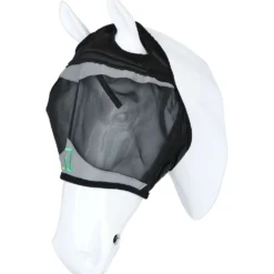 Agradi Horse Vliegenmasker Fine Mesh met Ooruitsparing Zwart