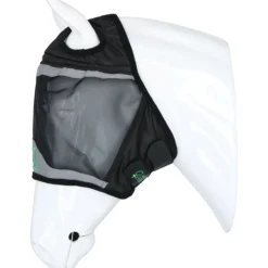 Agradi Horse Vliegenmasker Fine Mesh met Ooruitsparing Zwart