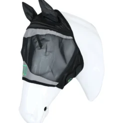 Agradi Horse Vliegenmasker Fine Mesh met Oren Zwart