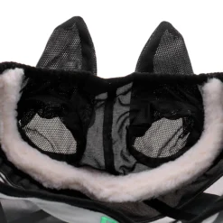 Agradi Horse Vliegenmasker Fine Mesh met Oren Zwart