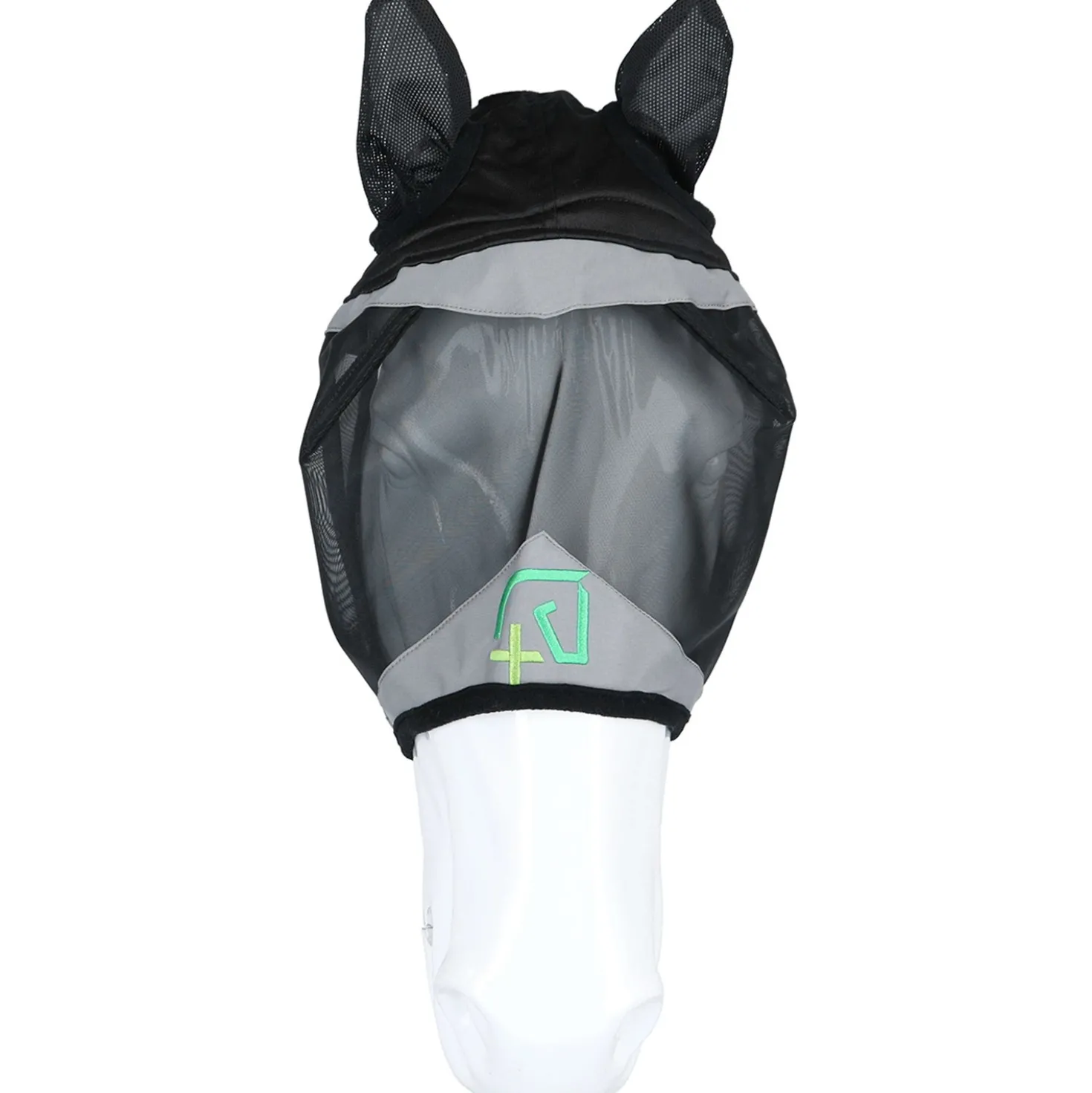 Agradi Horse Vliegenmasker Fine Mesh met Oren Zwart