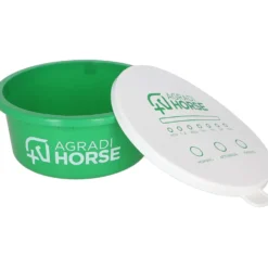 Agradi Horse Voerbak met Deksel Groen