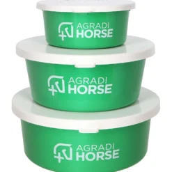 Agradi Horse Voerbak met Deksel Groen