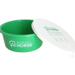 Agradi Horse Voerbak met Deksel Groen
