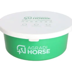 Agradi Horse Voerbak met Deksel Groen