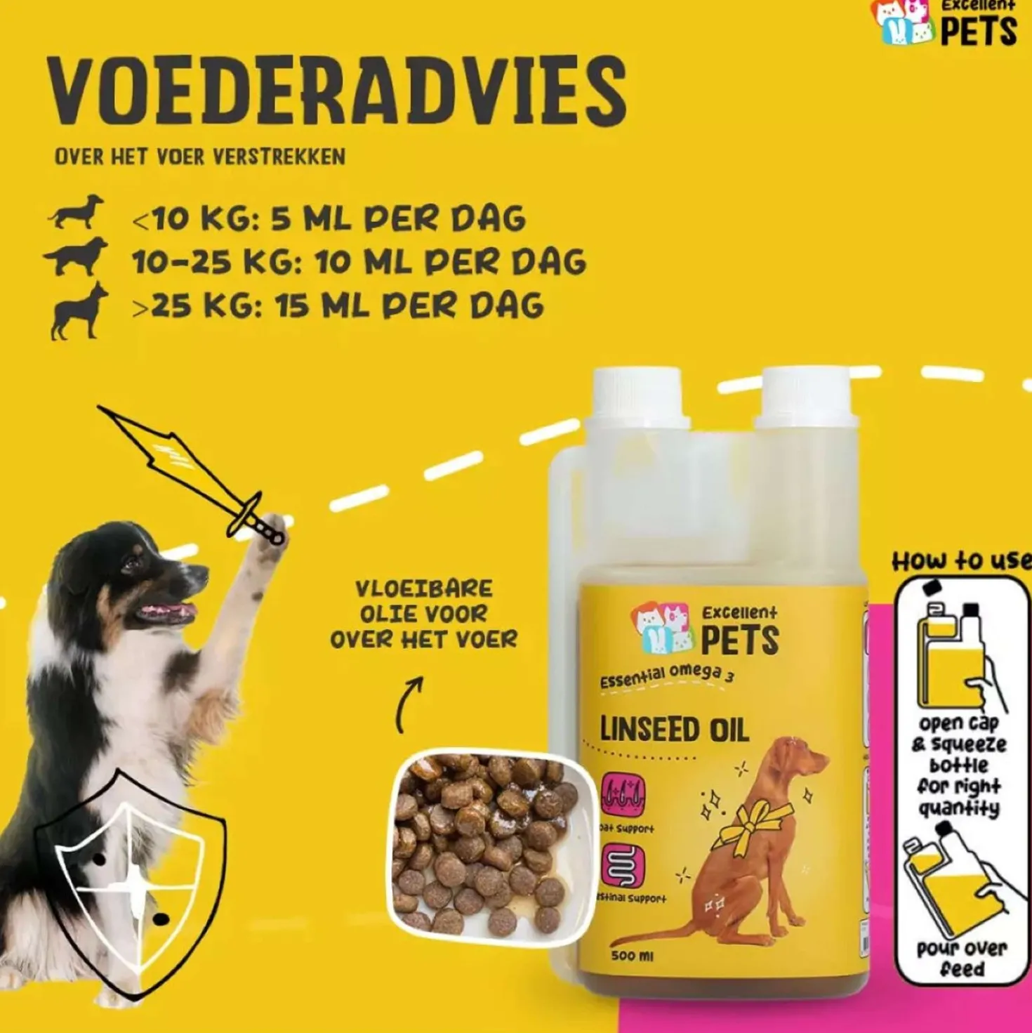 Agradi Lijnzaadolie Voor Honden