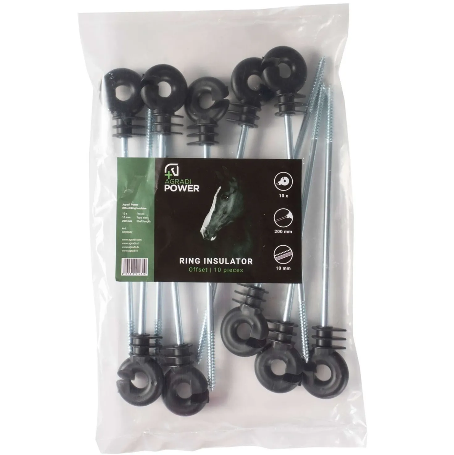 Agradi Power Afstands- Ringisolator 10 Stuks