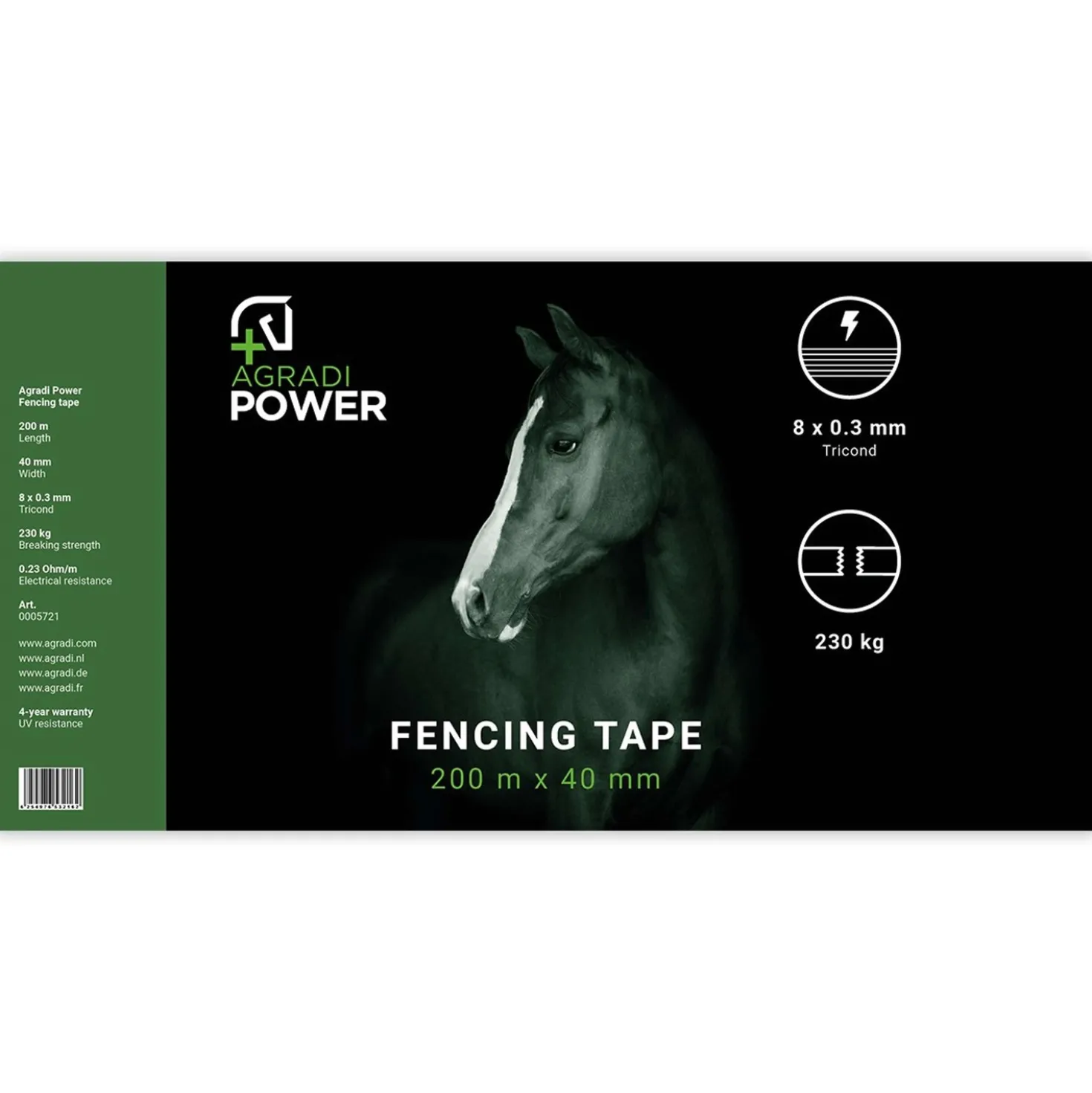 Agradi Power Lint Wit/Rood