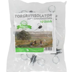 Agradi Power Poortgreep Insulator Gegalvaniseerd 2 Haken 10 Stuks