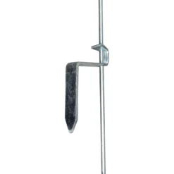 Agradi Power Veerstalenpaal met Krul 10 Stuks Metaal 109cm Wit