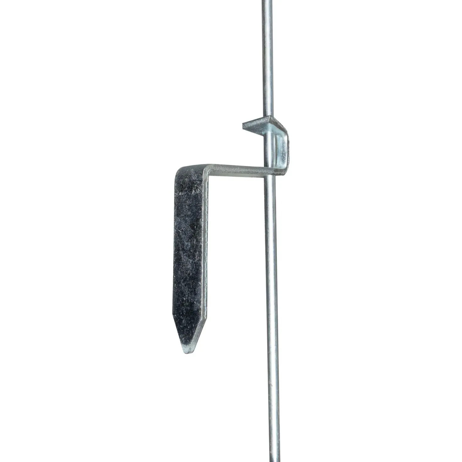 Agradi Power Veerstalenpaal met Krul 10 Stuks Metaal 109cm Wit