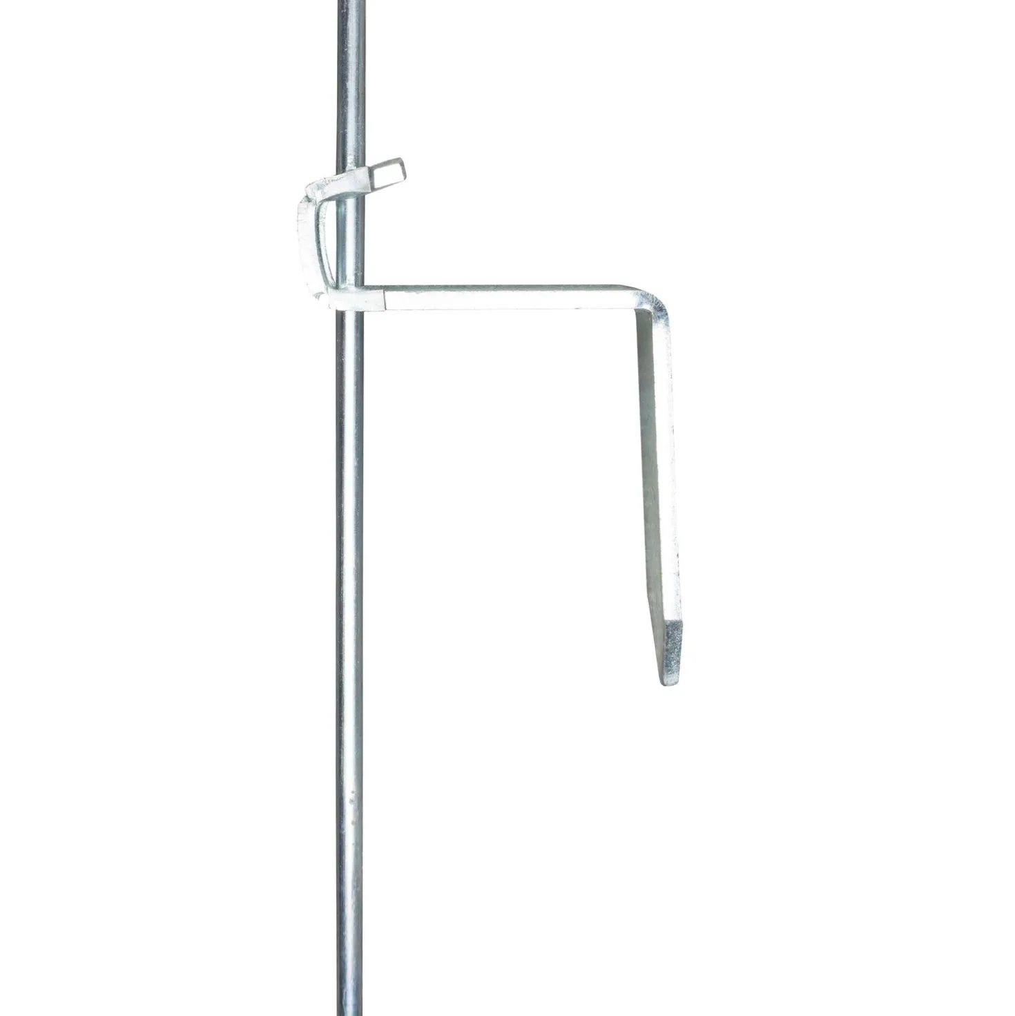 Agradi Power Veerstalenpaal met Krul 10 Stuks Metaal 109cm Wit