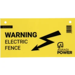 Agradi Power Waarschuwingsbordje Afrastering Geel