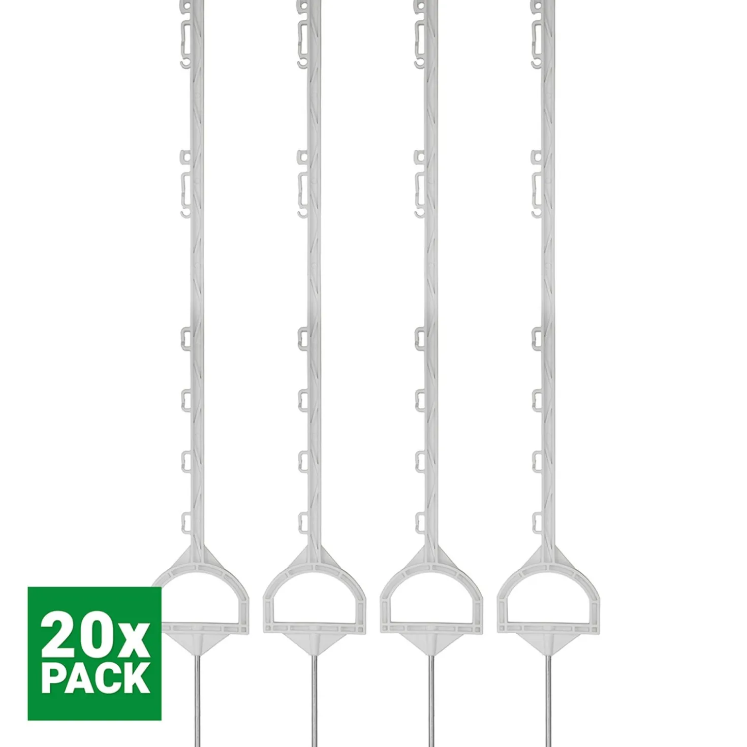 Agradi Power Weidepaal Instap 115cm 20 Stuks Wit