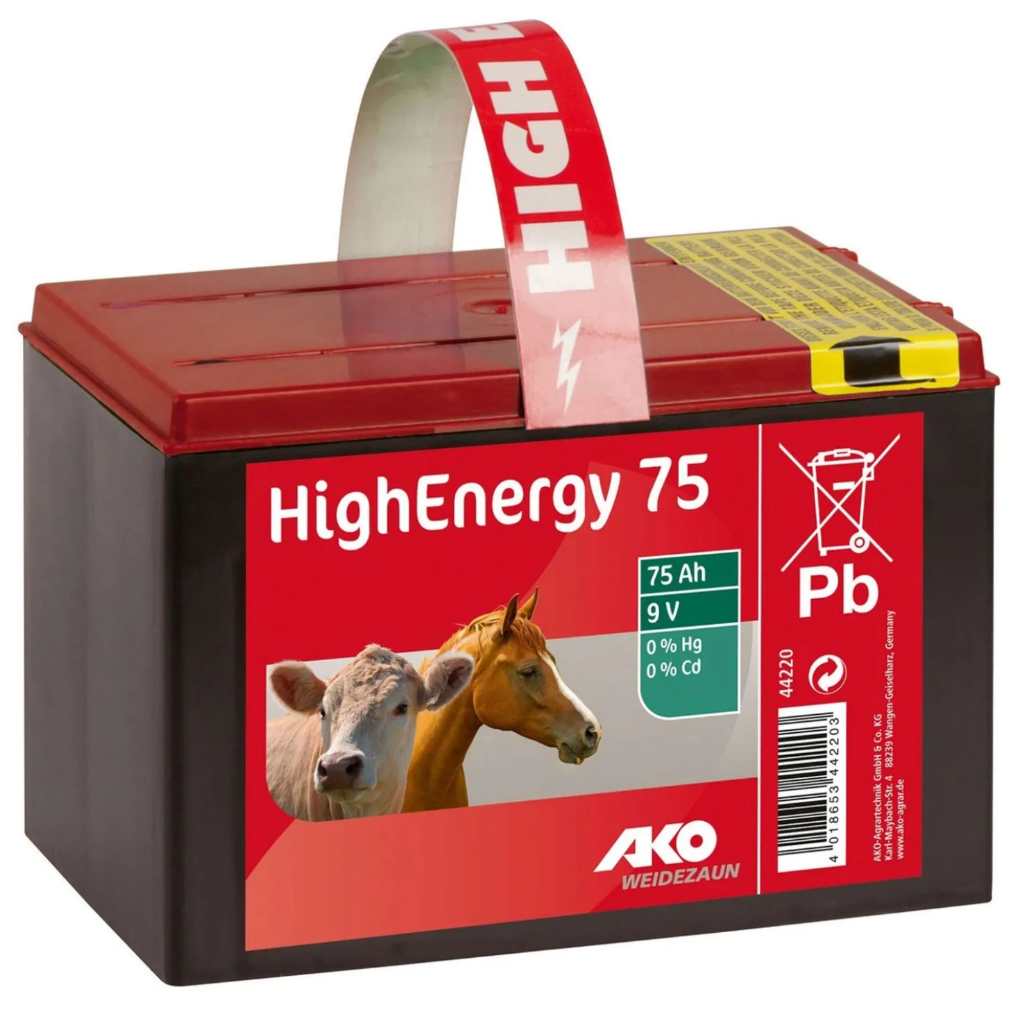 Ako High Energy Droge Batterij 9V