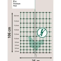 Ako Pluimveenet Premium Electified Enkele Pen Groen