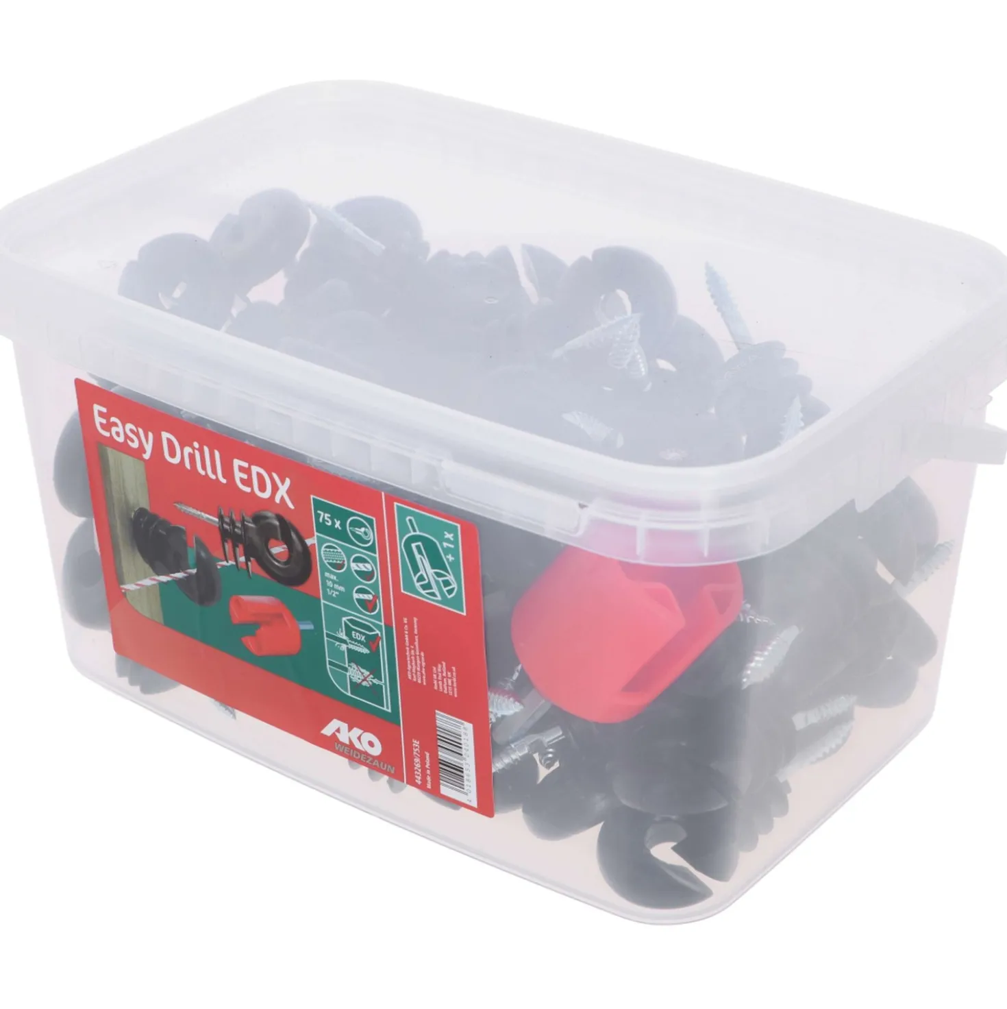 Ako Ringisolator Easy Drill met Inschroefbit Emmer 75 Stuks