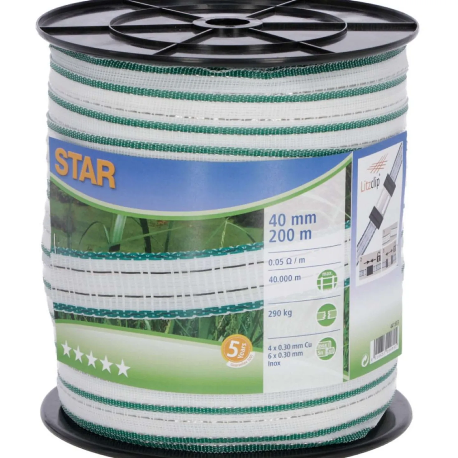 Ako Star Classe Schriklint 200m Wit/Groen